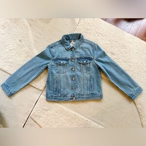 NWT Big Girls Kids GAP classic light medium blue denim Jean jacket XL 10 12